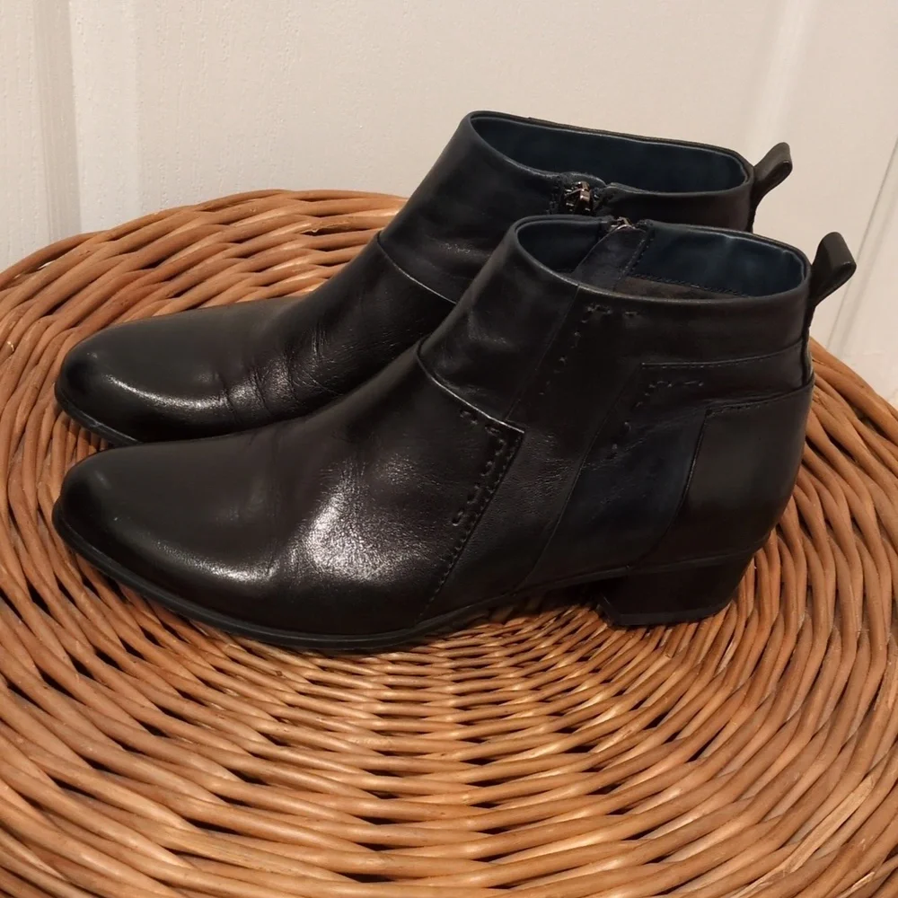 Regarde le Ciel Black Leather Ankle  Boots Womens EU 37 / 6.5 - Picture 9 of 9